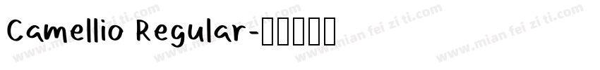 Camellio Regular字体转换